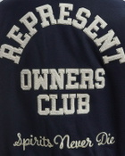 Represent REPRESENT OWNERS CLUB VARSITY JACKET Blue Mens Bomber Jacket