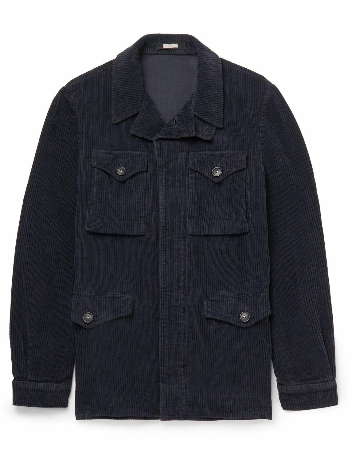 Massimo Alba - Convertible-Collar Cotton-Corduroy Field Jacket