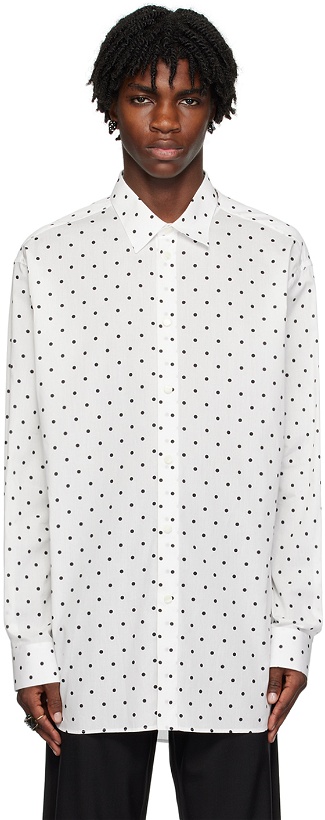 Photo: Marni White Polka Dot Shirt