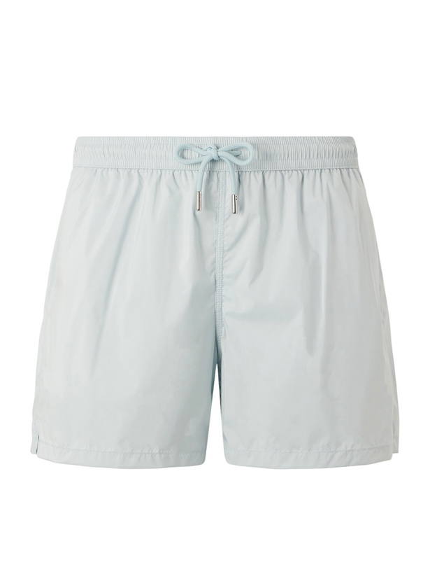 Photo: Thom Sweeney - Straight-Leg Mid-Length Swim Shorts - Blue
