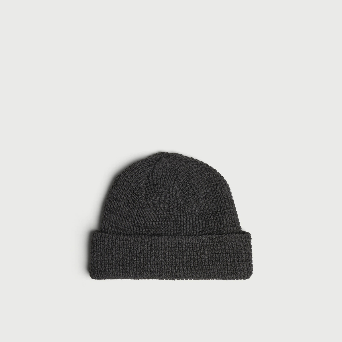 RoToTo Waffle Watch Cap Beanie in Charcoal