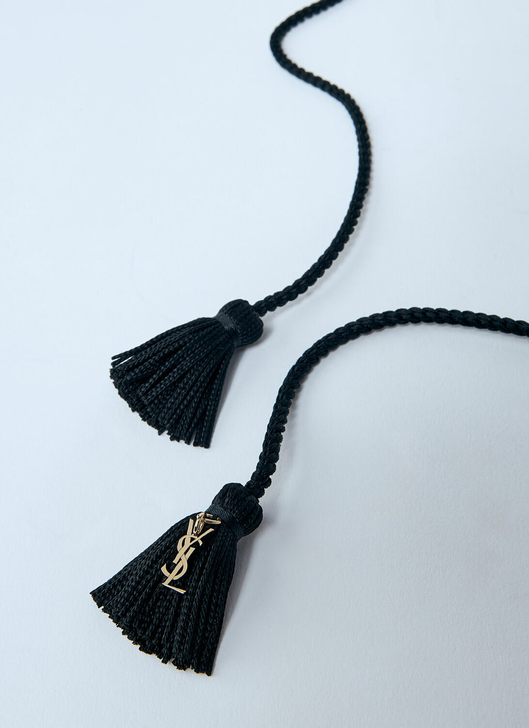 Saint Laurent Metal And Tassel Necklace