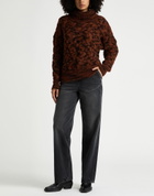 Manila Grace Womens Turtleneck Rust