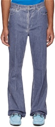 Ferragamo Blue 5-Pocket Trousers