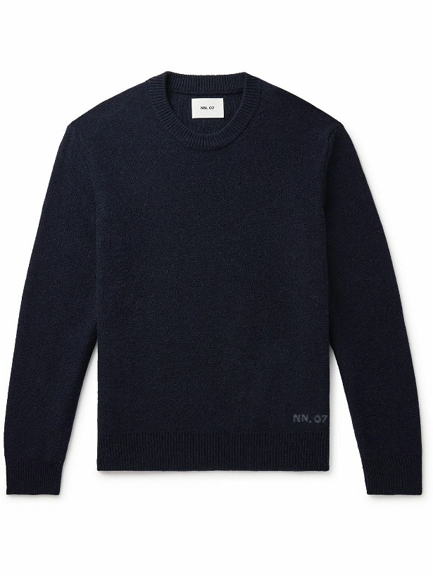 Photo: NN07 - Nigel 6585 Recycled Wool-Blend Sweater - Blue