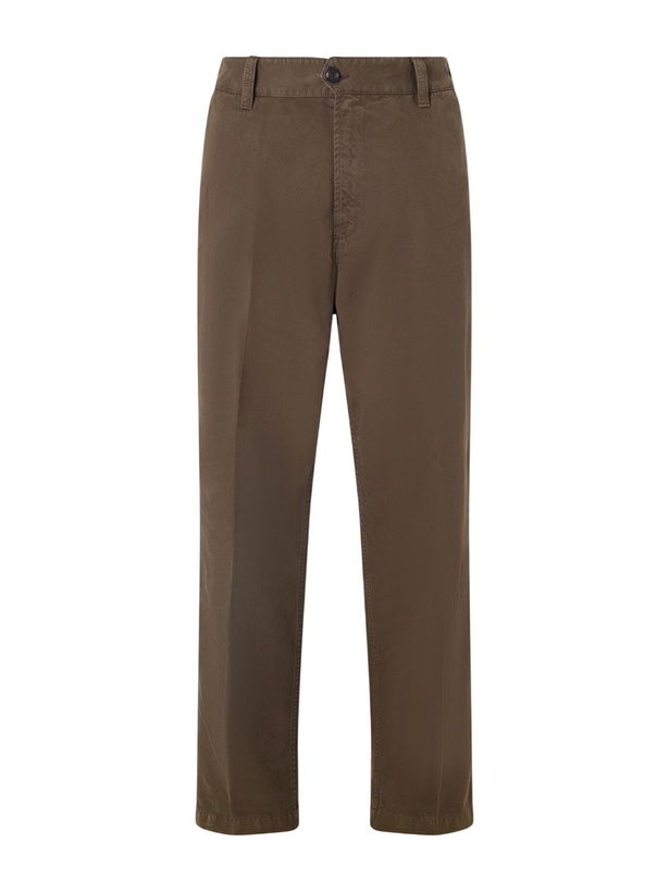Photo: Drake's - Straight-Leg Peached Cotton-Twill Trousers - Brown