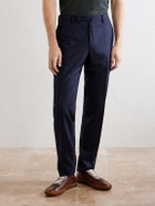 Slowear - Straight-Leg Wool and Cashmere-Blend Trousers - Blue