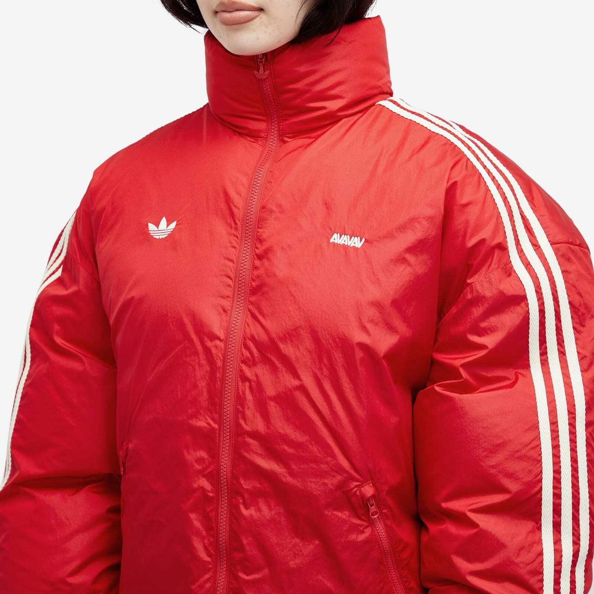 Adidas Women's by Avavav Puffer Jacket in Better Scarlet