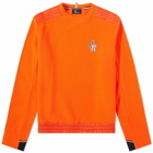 Moncler Grenoble Men's Nylon Fleece Sweat in Orange