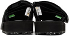 Suicoke Black Moto-Cab-Eco Sandals