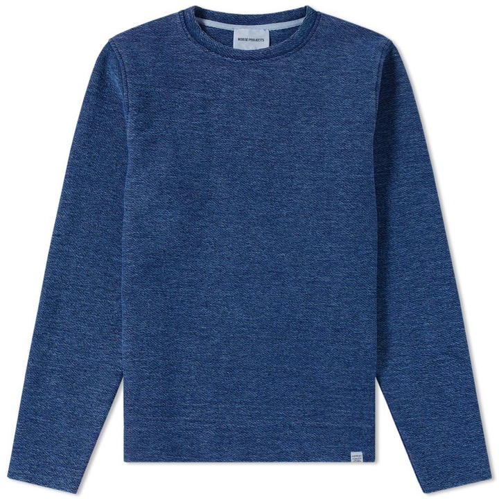 Photo: Norse Projects Halfdan Indigo Sweat Blue