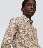 Kiton - Floral cotton-blend shirt