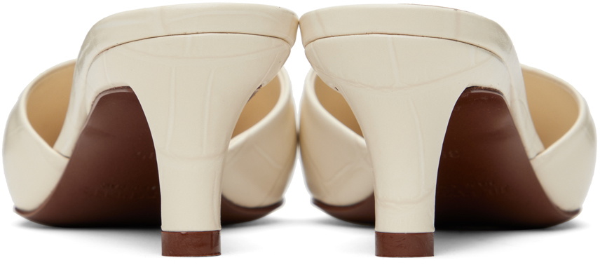 サンダル・ミュール Jil SanderSlippers and Clogs Women Pony Skin Beige/Champagne Leather mules & clogs Jil Sander Beige size 38.5 EU in