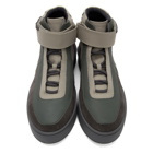 A-Cold-Wall* Grey Leather High-Top Sneakers