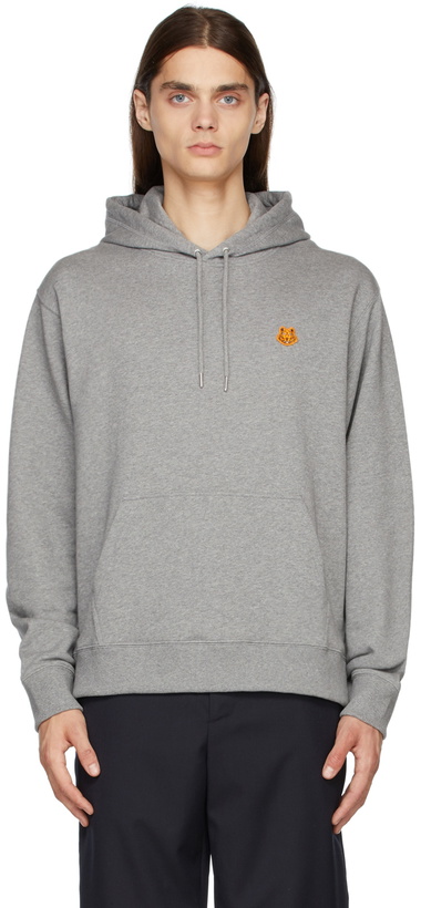 Photo: Kenzo Grey Tiger Crest Hoodie