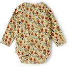 Kika Vargas SSENSE Exclusive Khaki & Multicolor Cotton Bodysuit