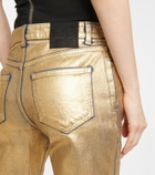 Tom Ford Metallic mid-rise slim jeans