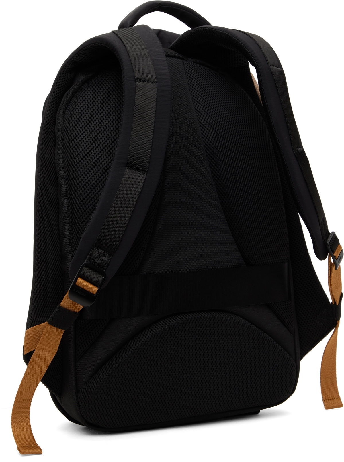 Côte&Ciel Black Isar M Smooth Colour Accent Backpack Cote & Ciel