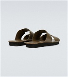 Loewe - Paula's Ibiza flat leather sandals