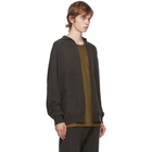 Frenckenberger Green Cashmere Open Front Hoodie