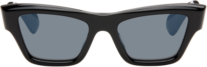 Photo: Jil Sander Black Oliver Peoples Cat Eye 'Edition 3' Sunglasses