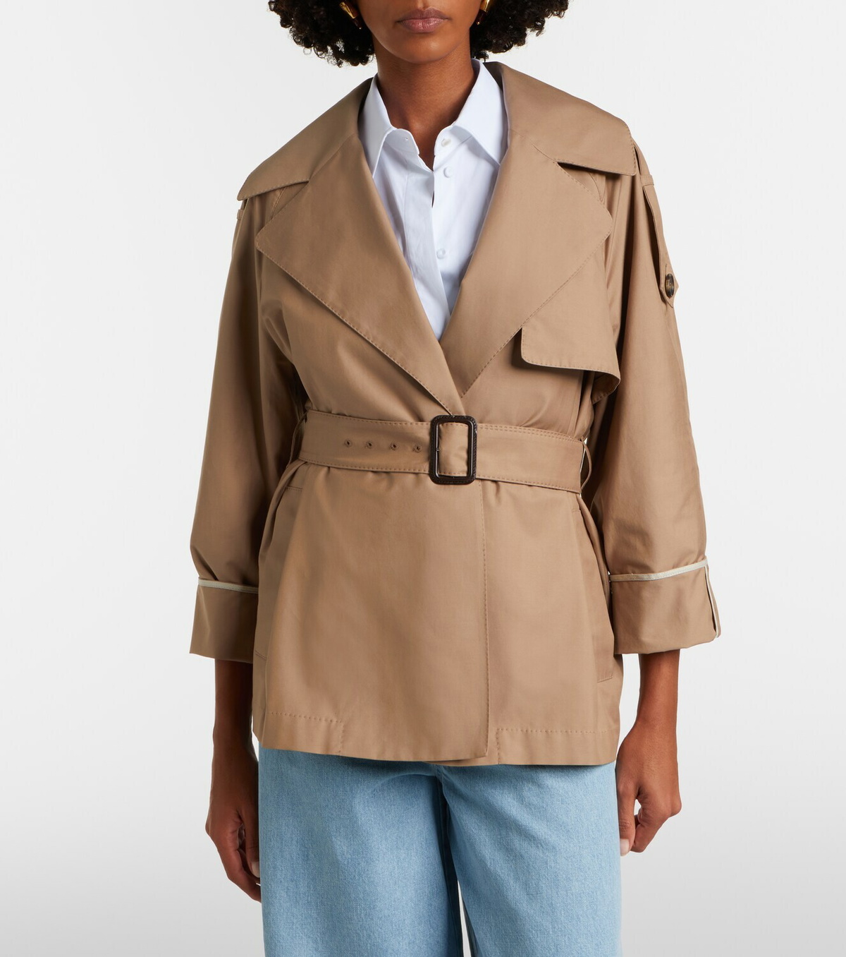 Max Mara Clara cotton-blend gabardine trench coat