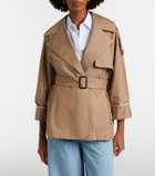 Max Mara Clara cotton-blend gabardine trench coat