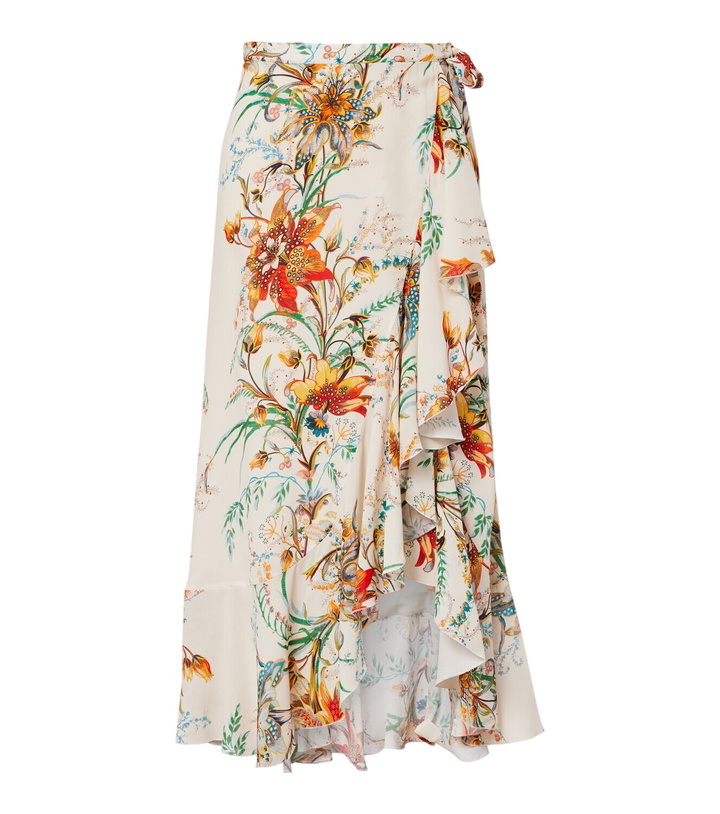 Photo: Etro Floral wrap skirt