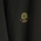 Purple Mountain Observatory Men's Globe Long Sleeve T-Shirt in Black/Yellow