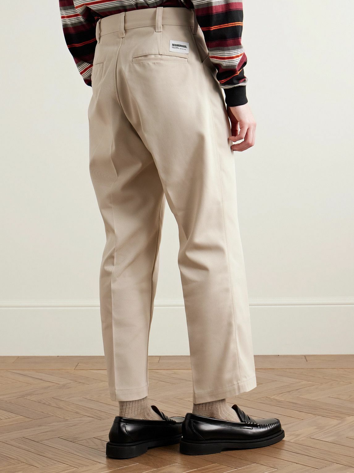 Neighborhood - WP Straight-Leg Cropped Twill Trousers - Neutrals