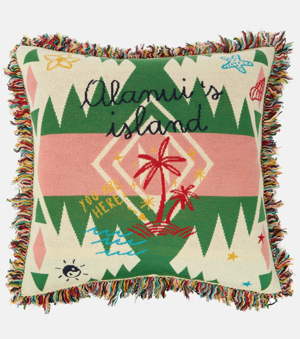 Alanui - Summer Vibes Icon jacquard cushion