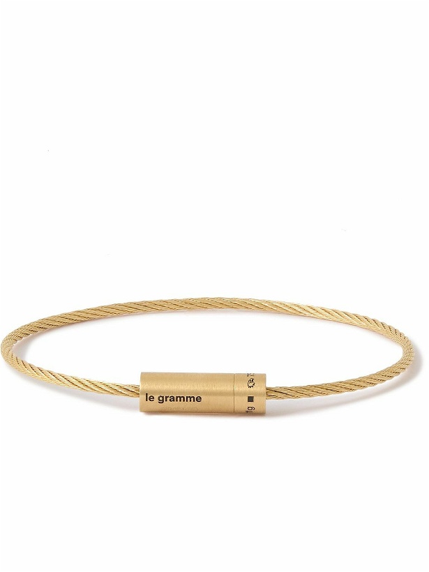 Photo: Le Gramme - 11g Brushed 18-Karat Gold Bracelet - Gold