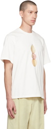 AMOMENTO White Printed T-Shirt