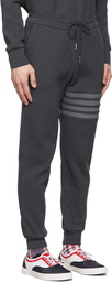 Thom Browne Grey Cotton 4-Bar Lounge Pants