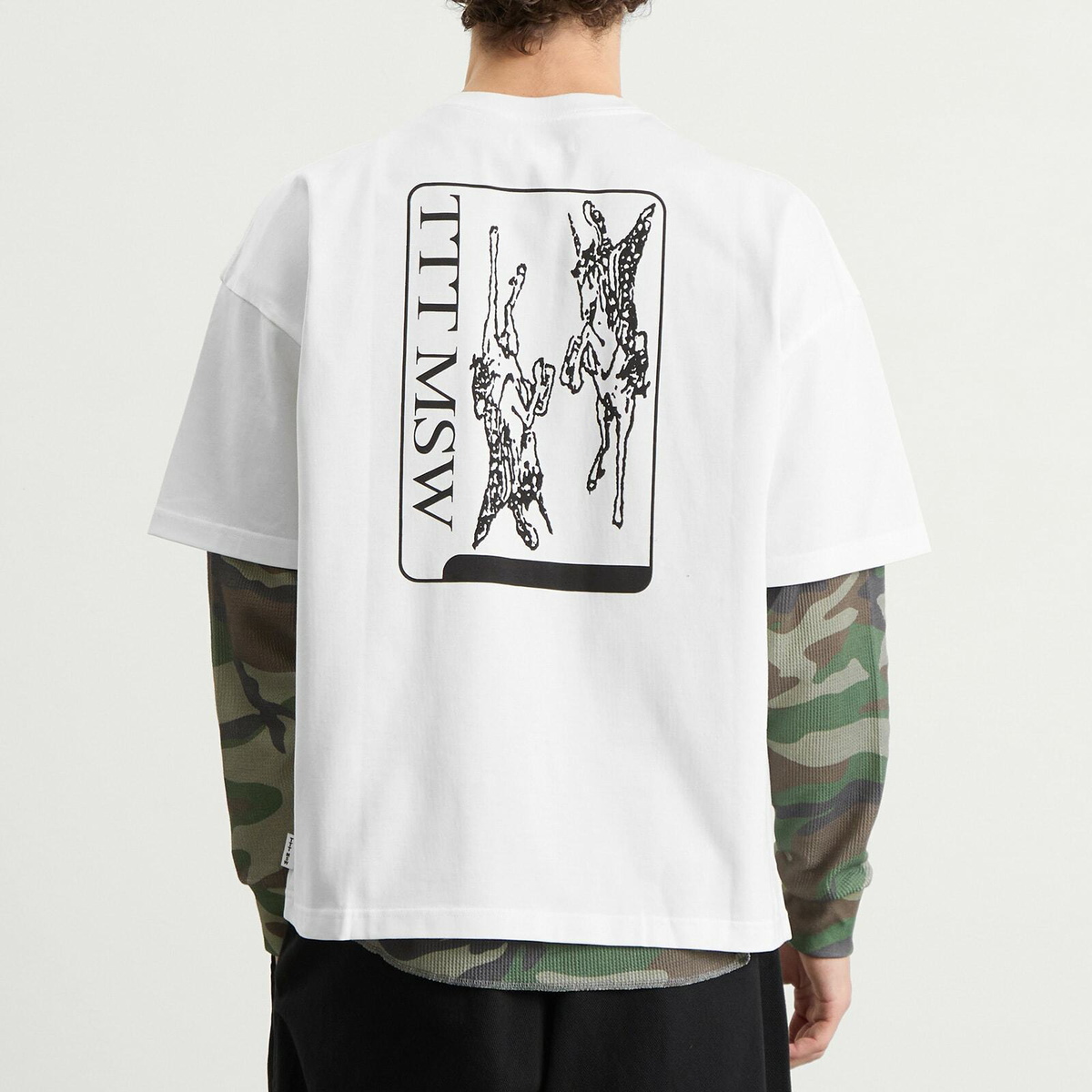TTT MSW Men's Unicorn Logo T-Shirt in White
