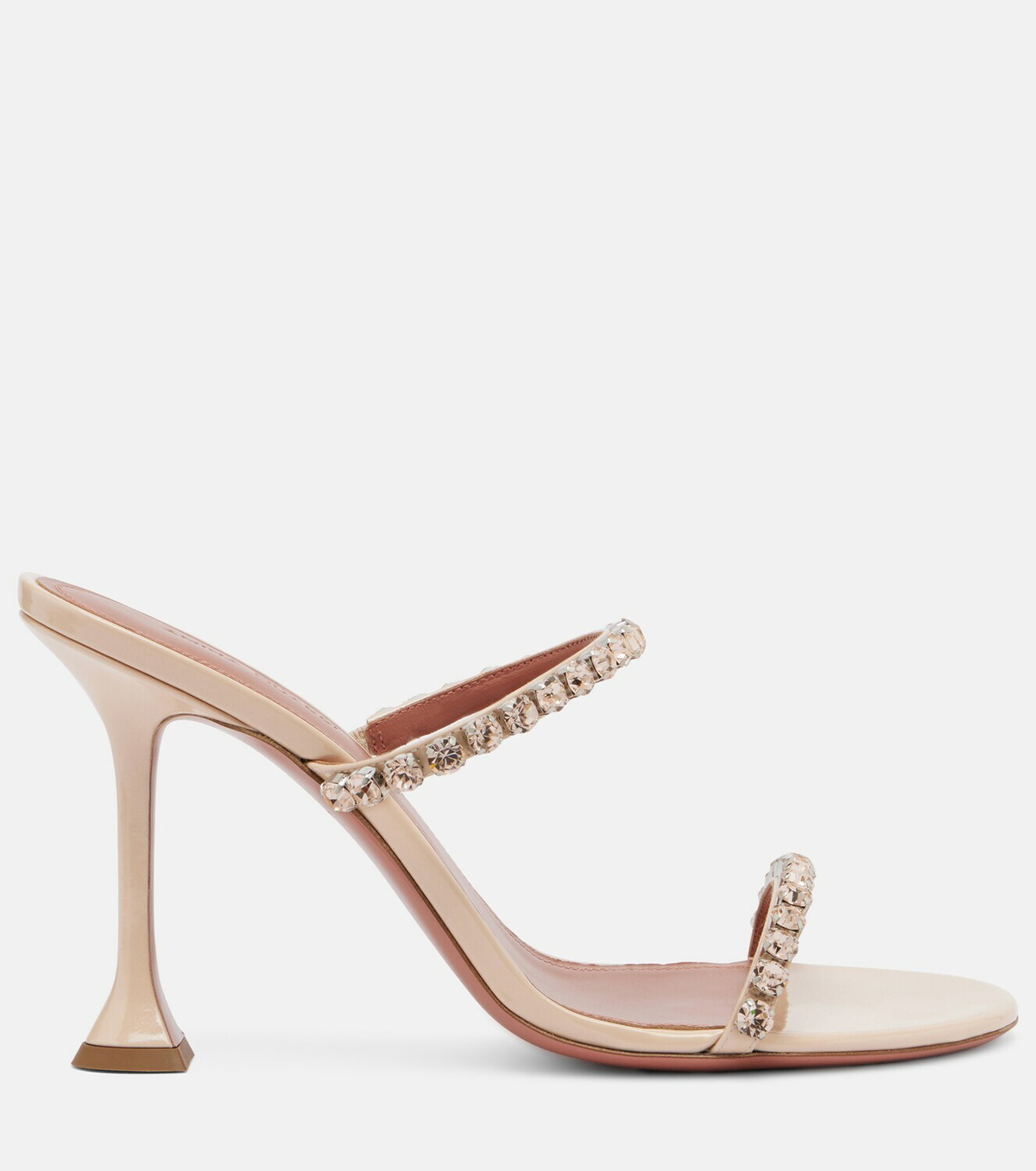 Amina Muaddi Gigi crystal-embellished leather sandals