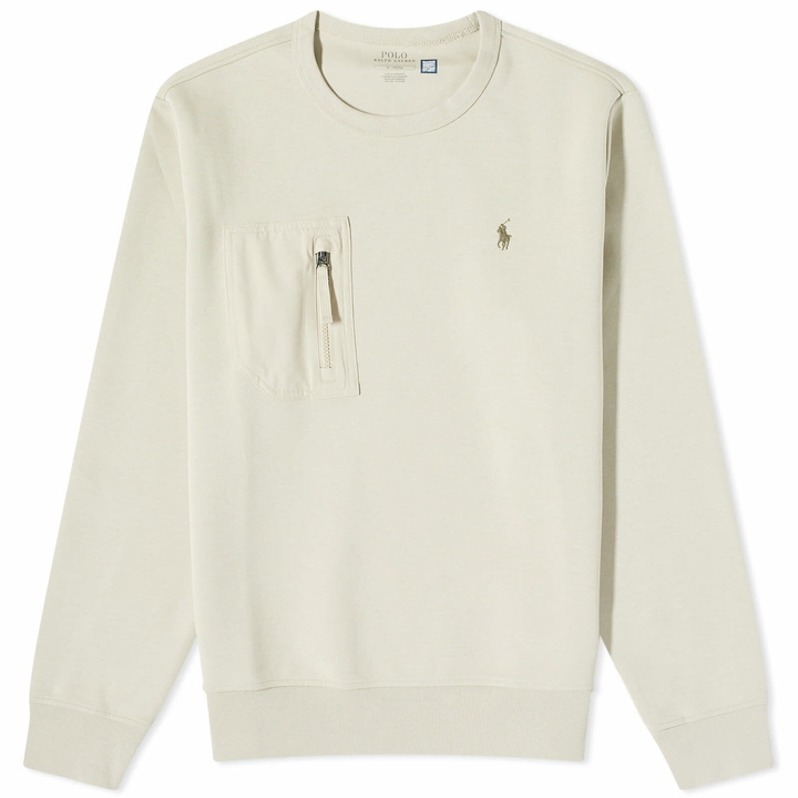 Photo: Polo Ralph Lauren Men's Next Gen Crew Sweat in Classic Stone