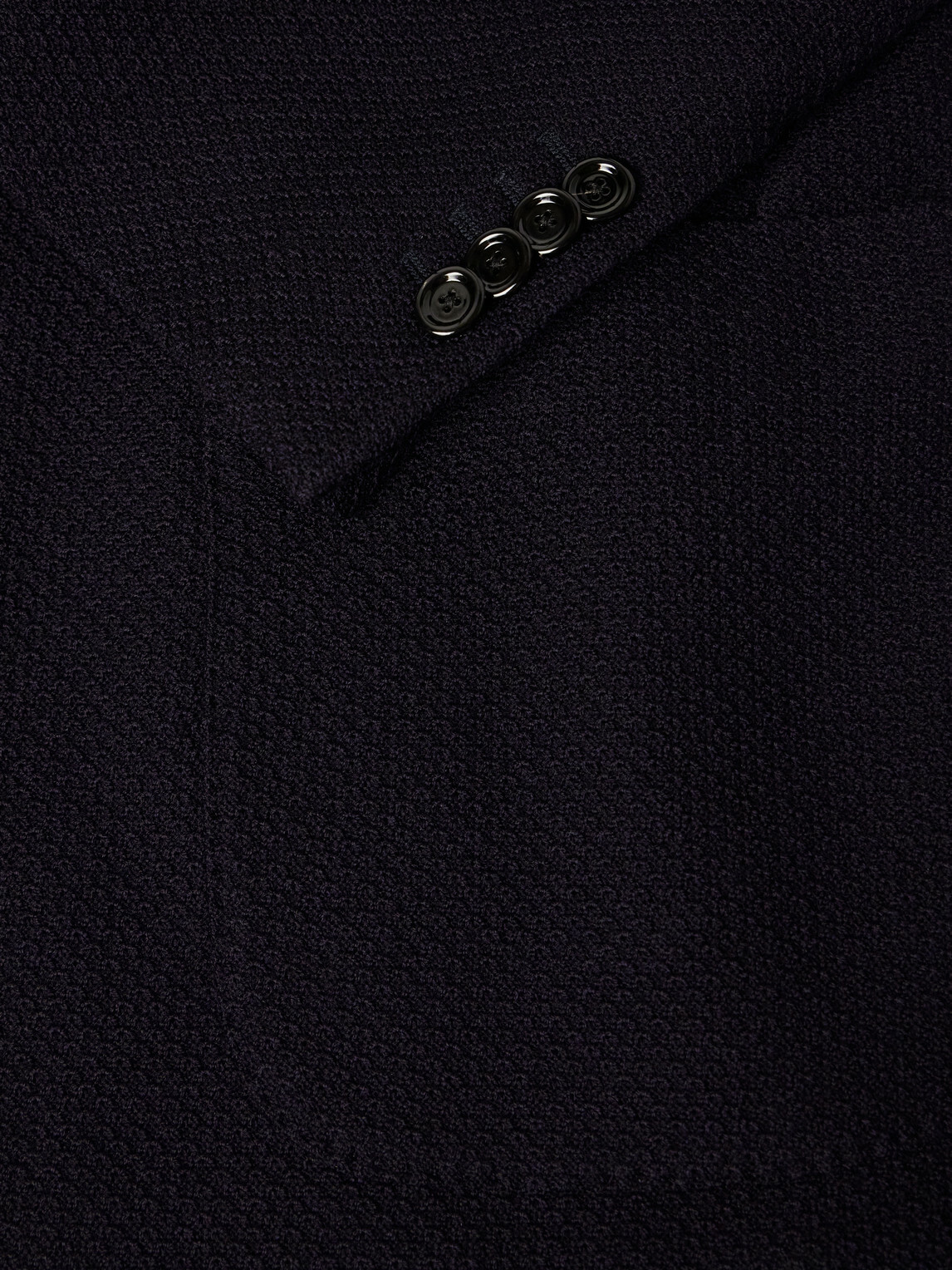 Lardini - Honeycomb-Knit Wool Blazer - Blue