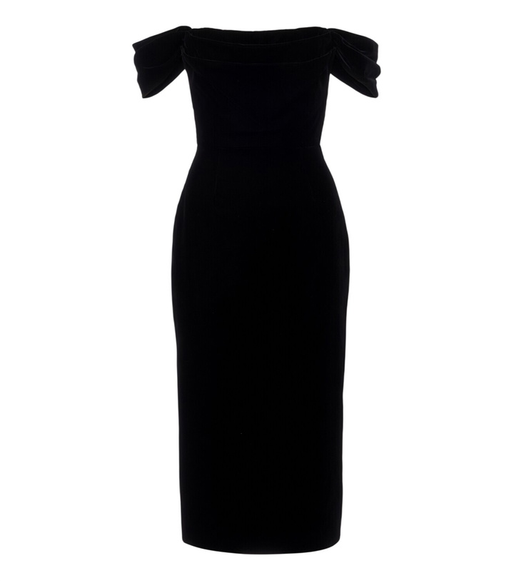 Photo: Carolina Herrera Off-shoulder midi dress