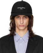 Comme des Garçons Homme Black Embroidered-Logo Cap