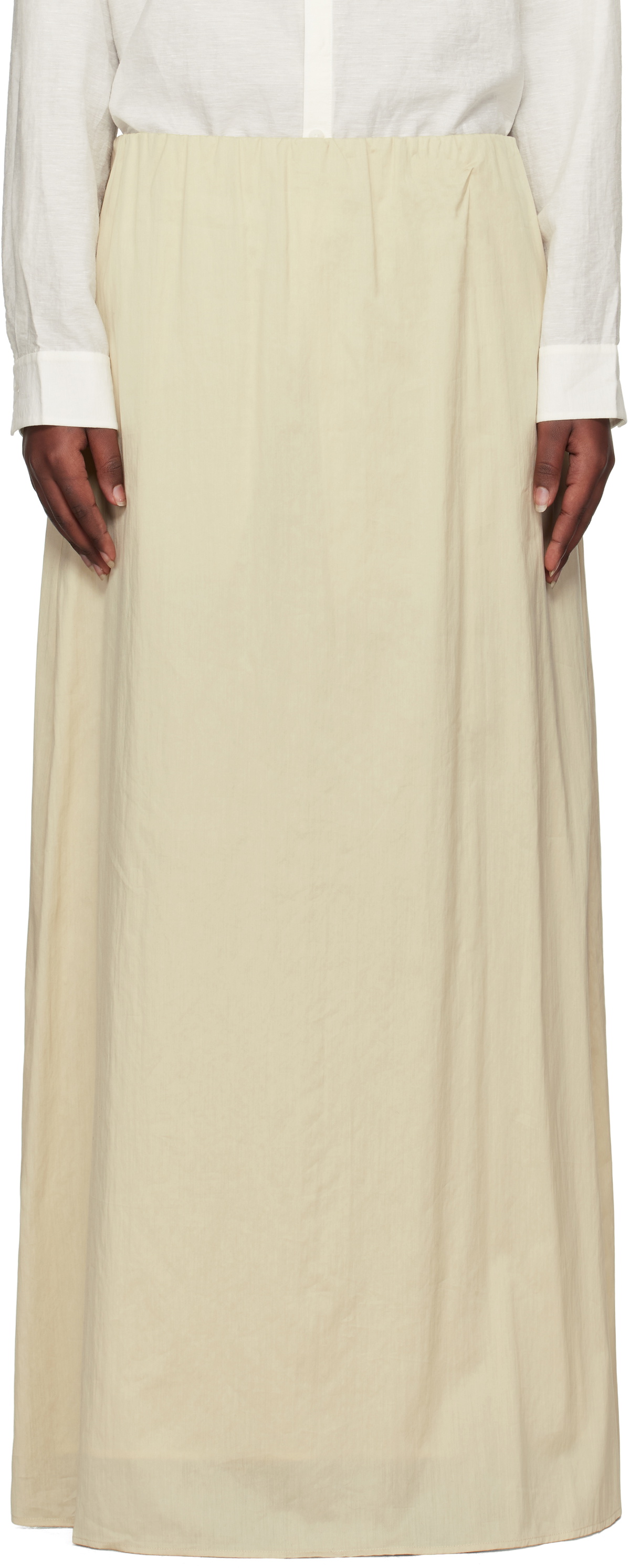 Ruohan Beige Kos Maxi Skirt