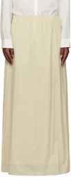 Ruohan Beige Kos Maxi Skirt