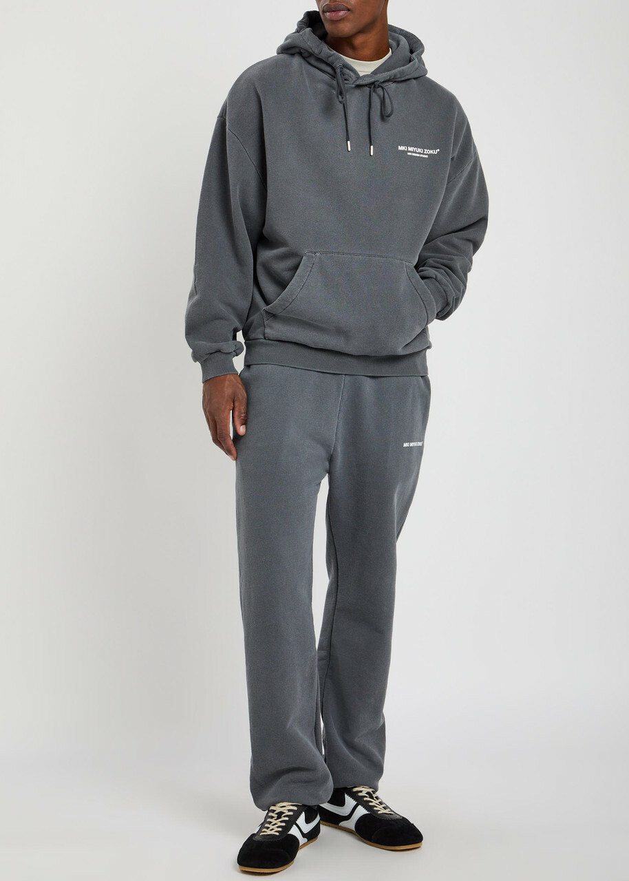 Mki Miyuki Zoku Design Studio Hooded Cotton-blend Sweatshirt Black Other