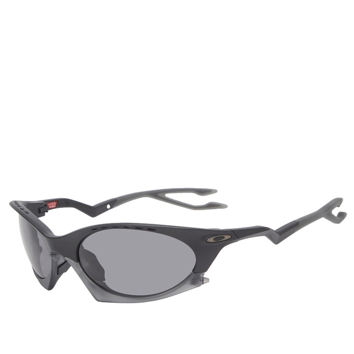 Photo: Oakley Plantaris Sunglasses in Matte Black/Prizm Grey 