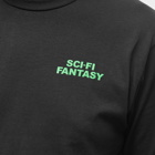 Sci-Fi Fantasy Men's Long Sleeve Logo T-Shirt in Black