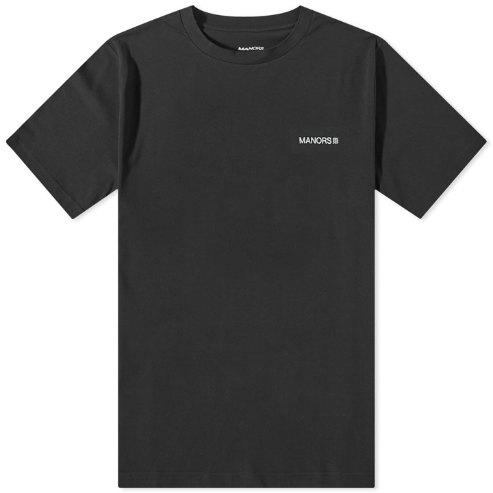 Photo: Manors Golf Men's Logo T-Shirt in Black