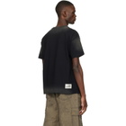 Andersson Bell Black Essential Spray Wash Heart Message T-shirt