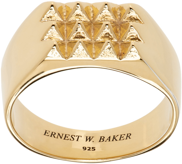 Photo: Ernest W. Baker Gold Pyramid Ring