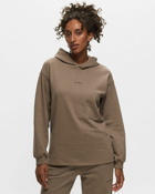 New Balance Athletics Linear Hoodie Brown - Womens - Hoodies