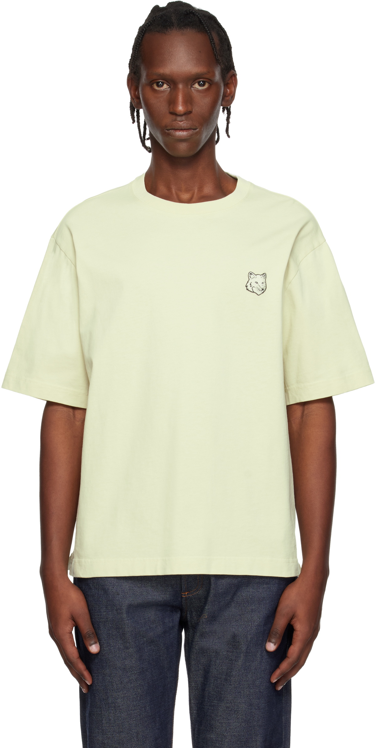 Maison Kitsuné Green Fox Head Oversize T-shirt
